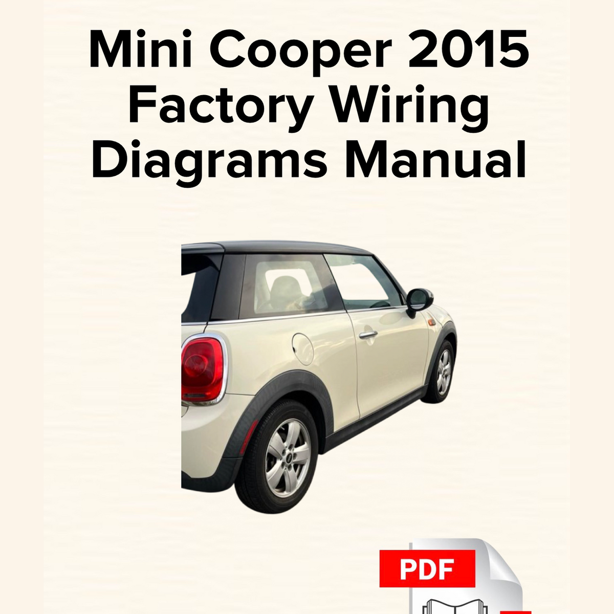 Mini Cooper 2015 Wiring Diagrams Manual