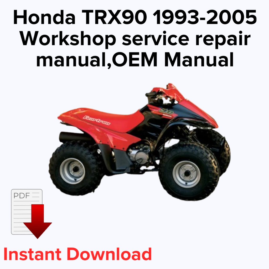 Honda TRX90 1993-2005 Workshop service repair manual,OEM Manual