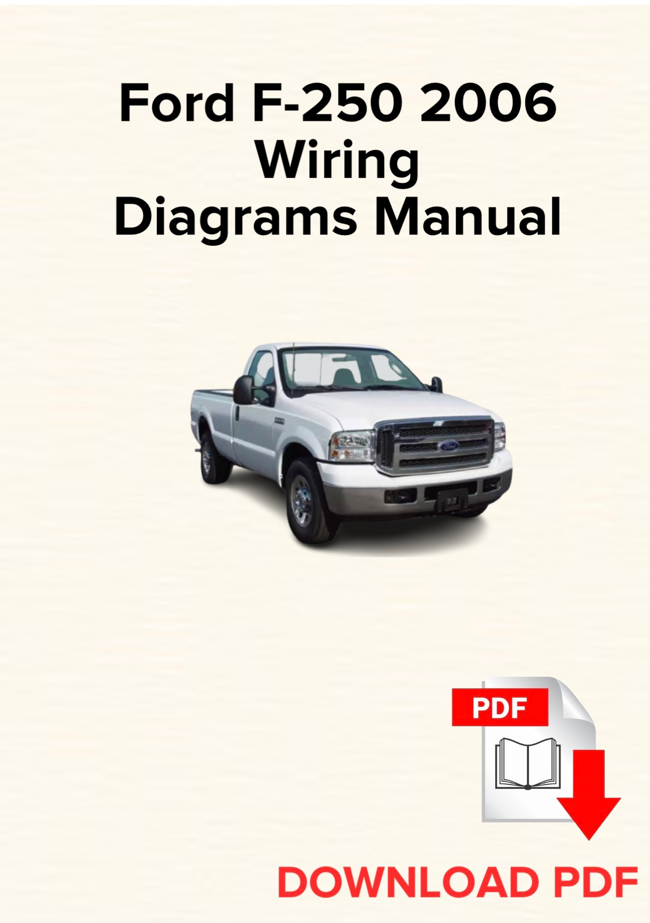 Ford F-250 2006 Schaltpläne, E-Book PDF, Sofort-Download
