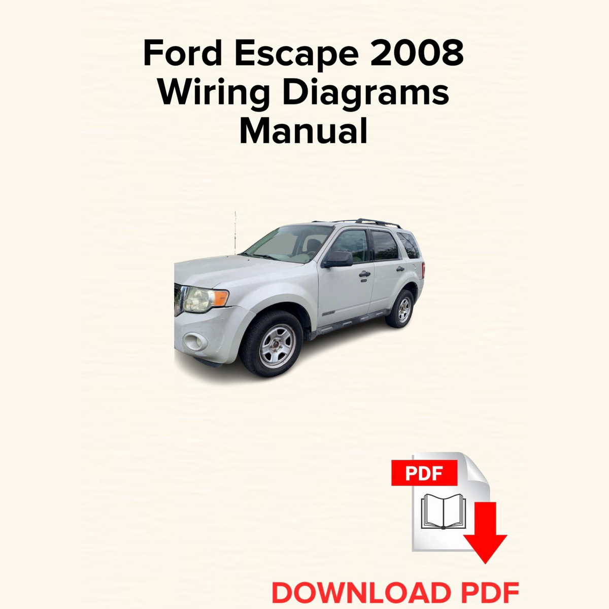Ford Escape 2008 Wiring Diagrams Manual