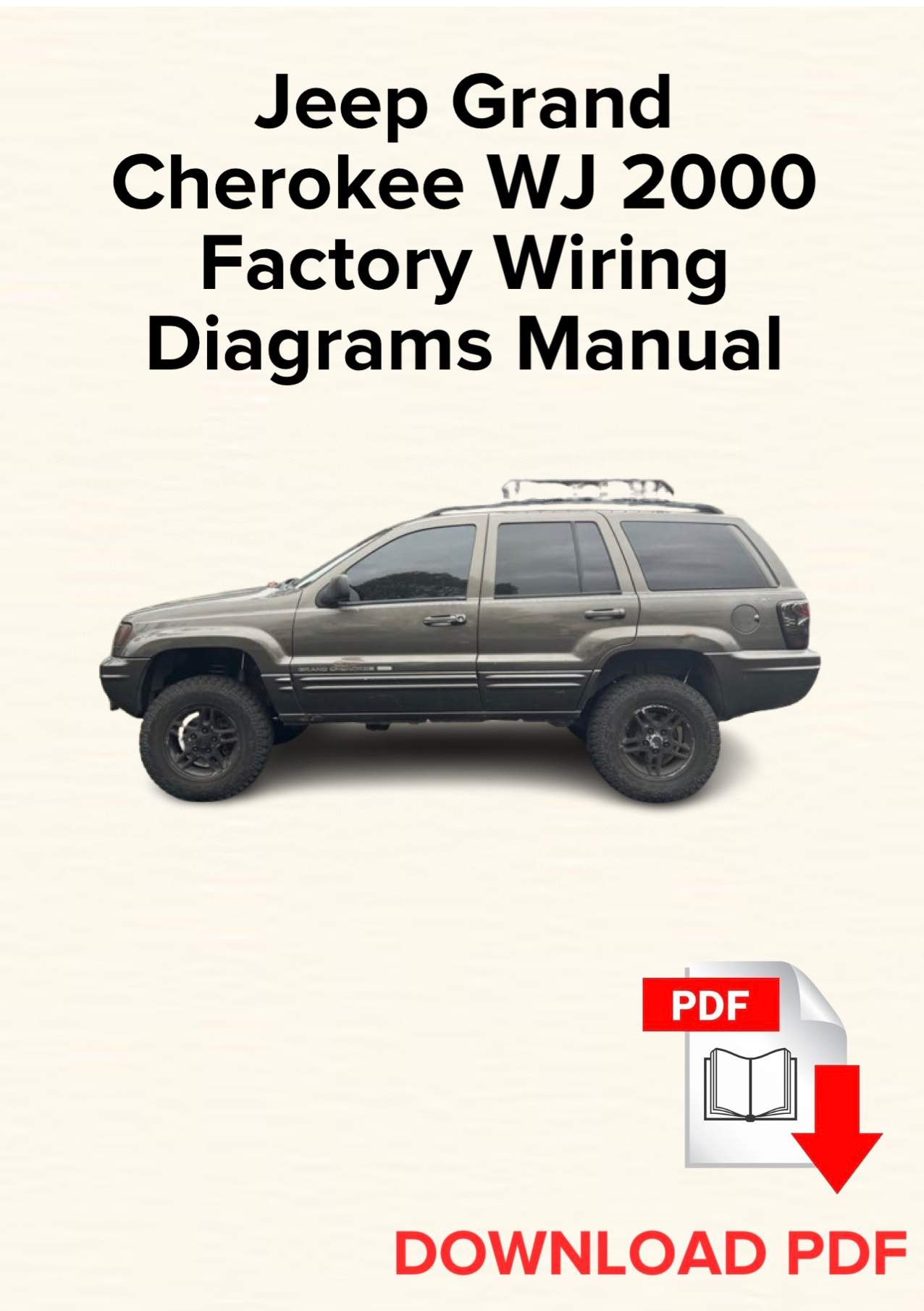 Jeep Grand Cherokee WJ 2000 Factory Wiring Diagrams Manual, Schematics