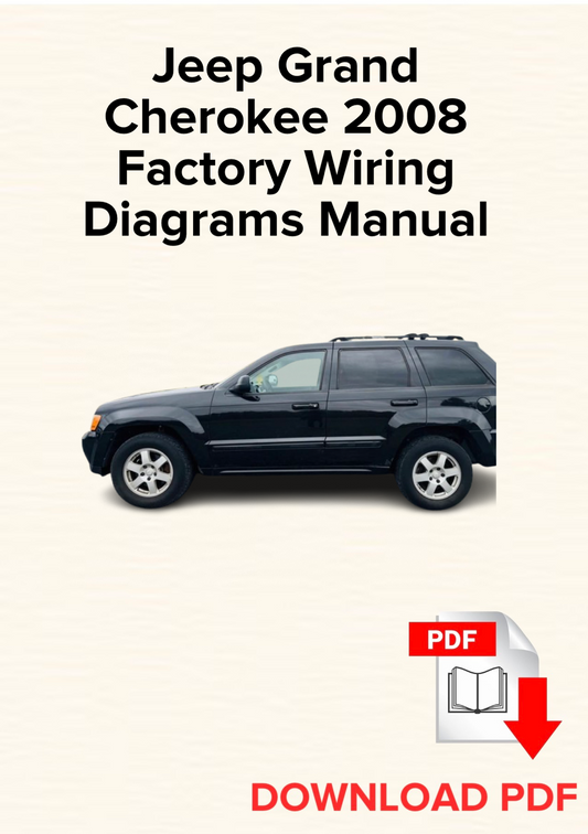 Jeep Grand Cherokee 2008 Factory Wiring Diagrams Manual, Schematics