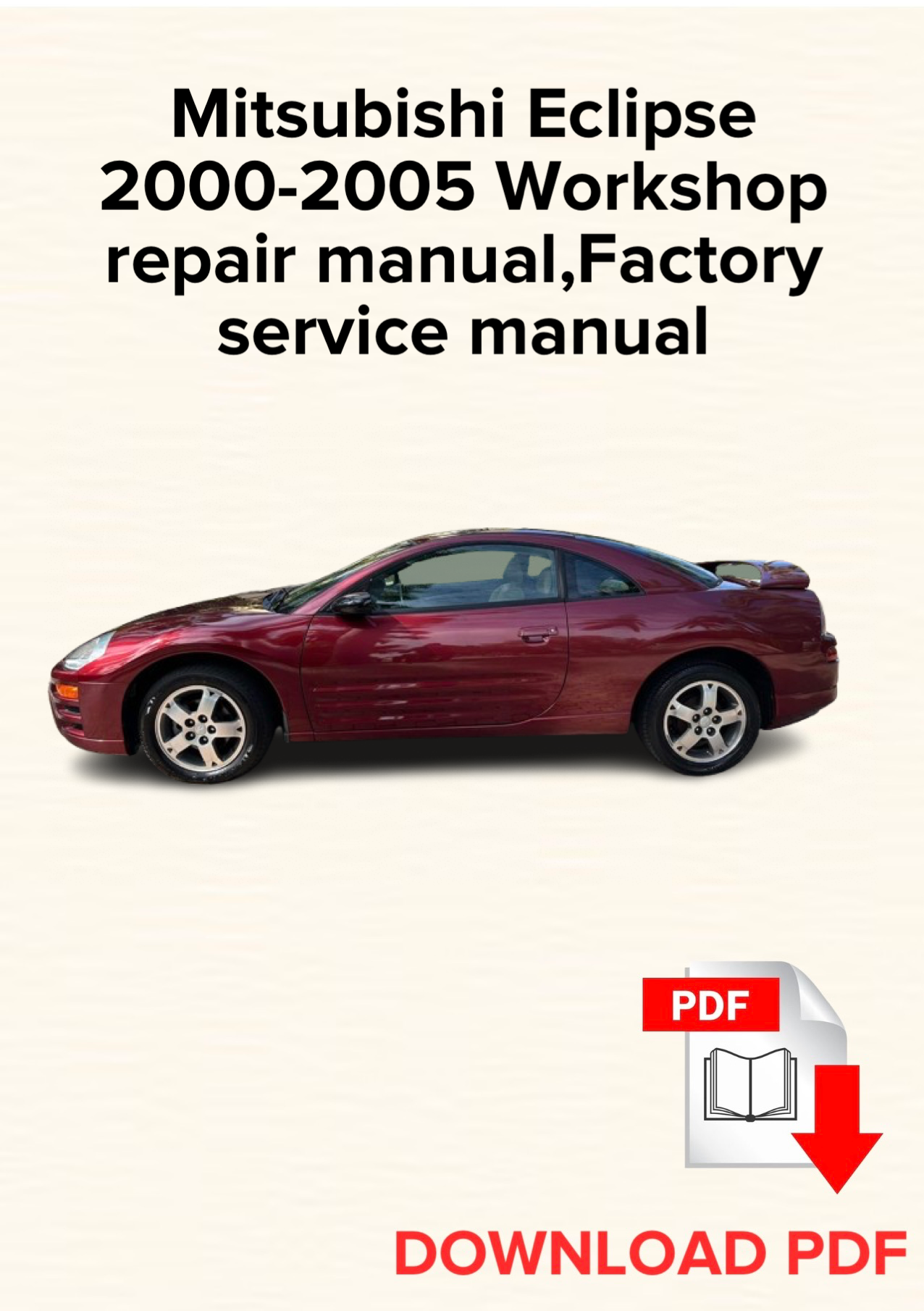 Mitsubishi Eclipse 2000-2005 Workshop repair manual, Maintenance, Factory service manual