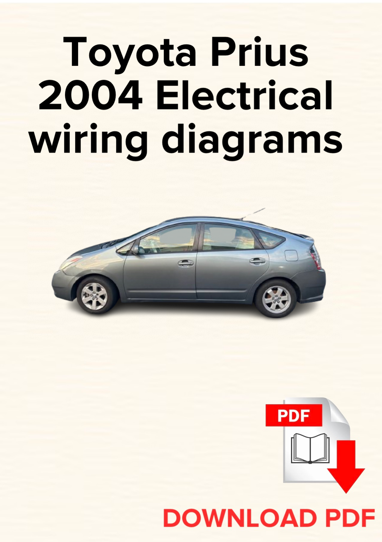Toyota Prius 2004 Electrical wiring diagrams manual