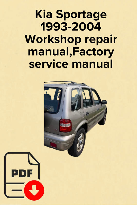 Kia Sportage 1993-2004
Workshop repair manual,Factory service manual,OEM