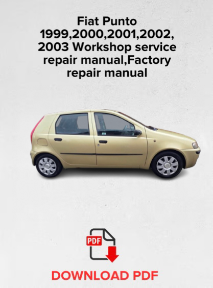 Fiat Punto 1999,2000,2001,2002, 2003 Workshop service repair manual,Factory repair manual,OEM
