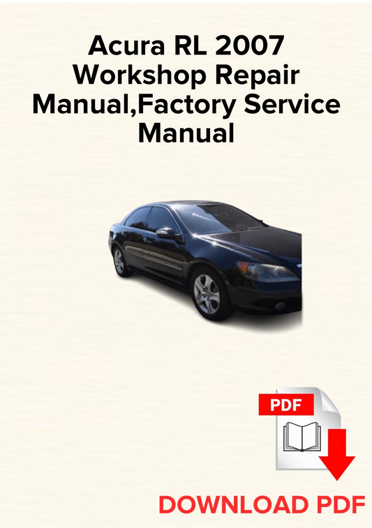 Acura RL 2007 Workshop Repair Manual