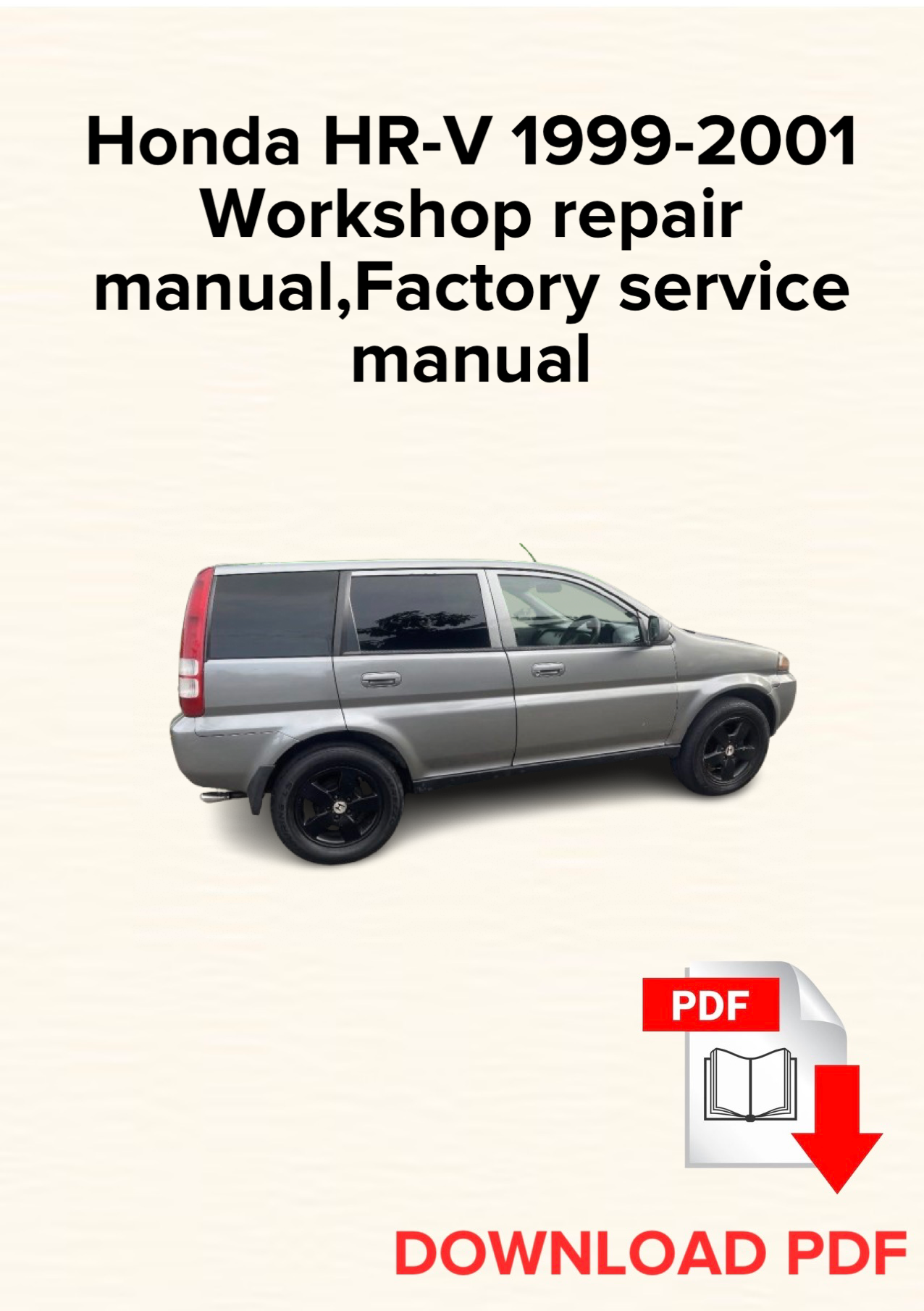 Honda HR-V 1999-2001 Workshop repair manual, Maintenance, Factory service manual