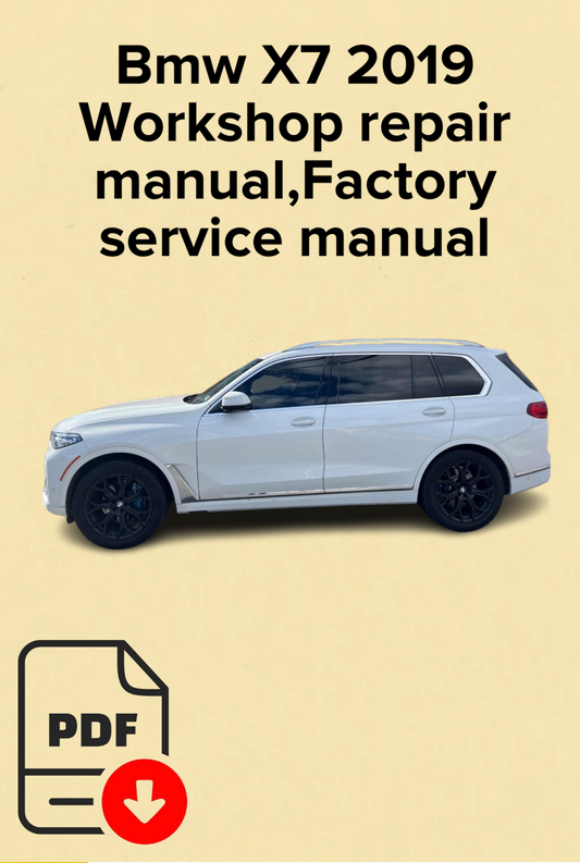 Bmw X7 2019 Workshop repair manual,Factory service manual,OEM