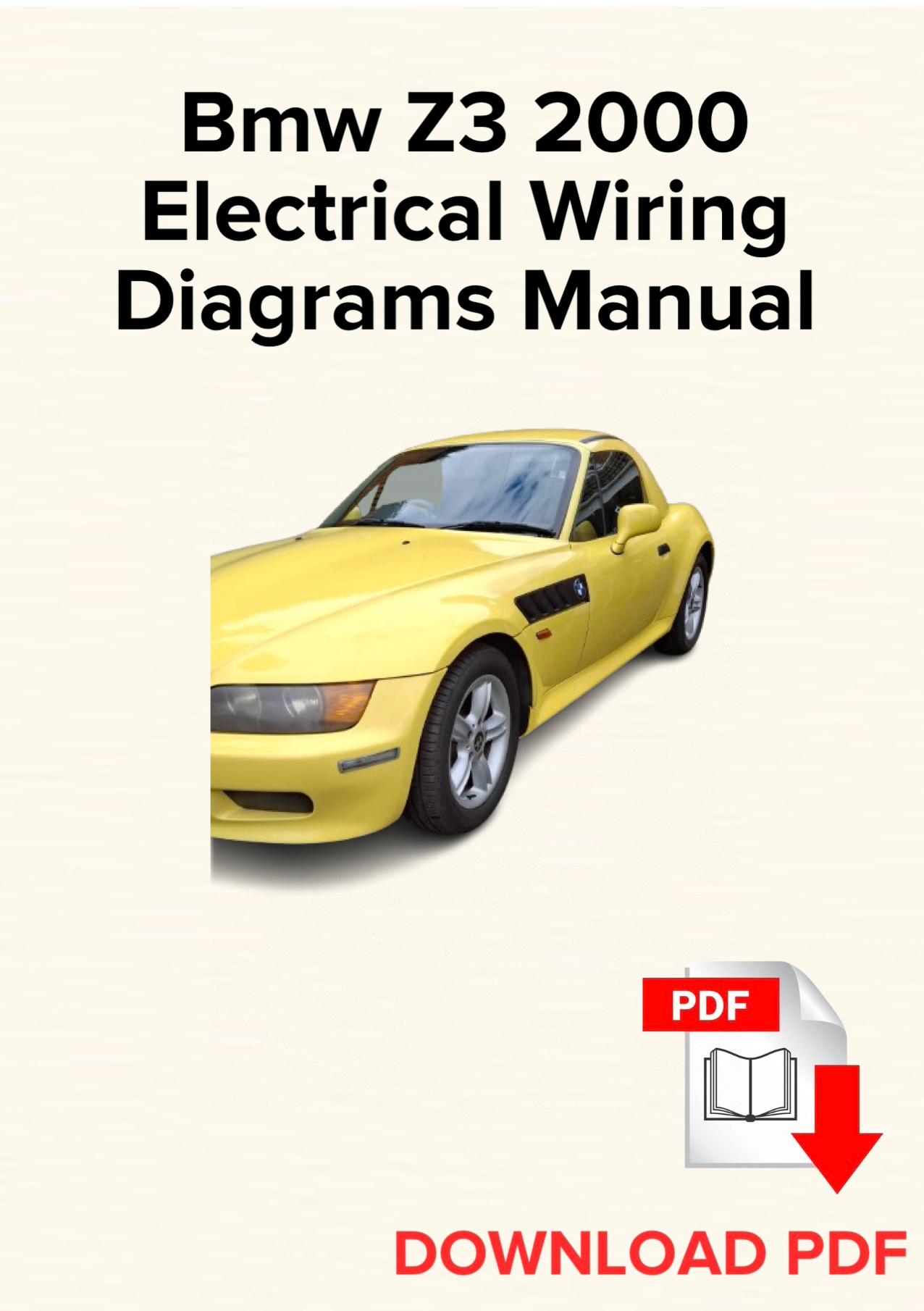Bmw Z3 2000 Electrical Wiring Diagrams Manual, Schematics