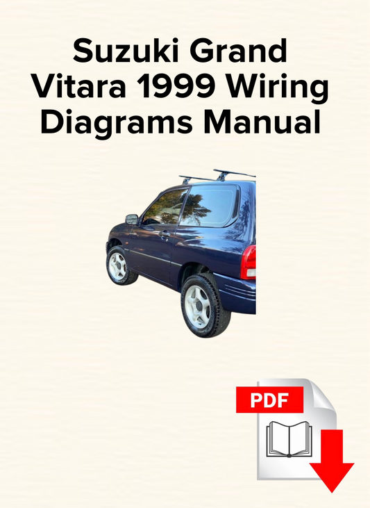 Suzuki Grand Vitara 1999 Wiring Diagrams Manual, Schematics