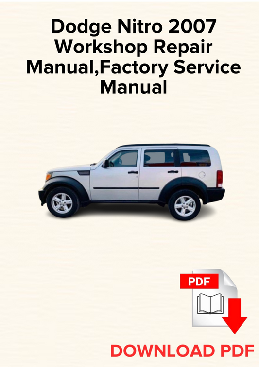 Dodge Nitro 2007 Workshop Repair Manual