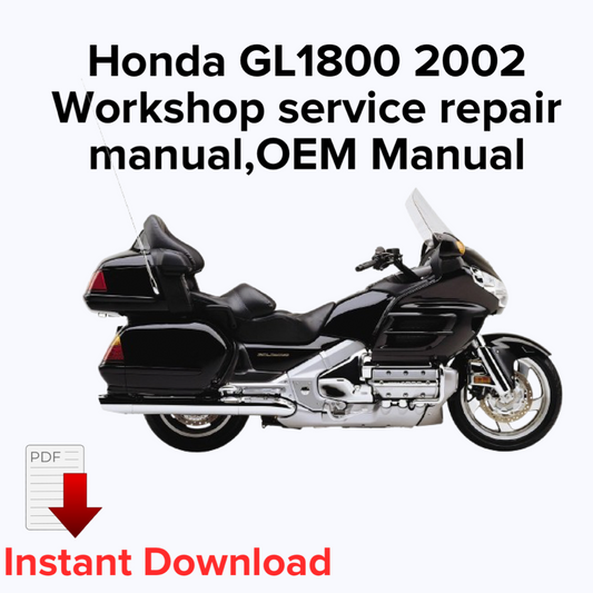 Honda GL1800 2002 Workshop service repair manual,OEM Manual