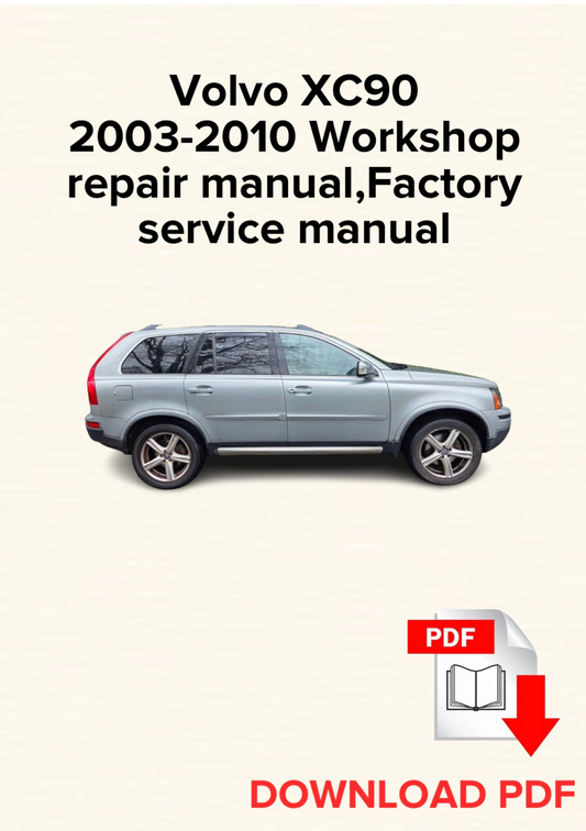 Volvo XC90 2003-2010 Workshop repair manual, Maintenance, Factory service manual