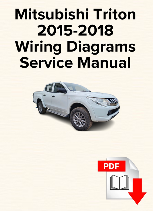 Mitsubishi Triton L200 2015,2016,2017,2018 Wiring Diagrams Service Manual